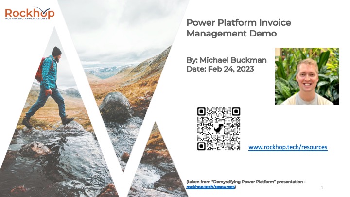 Power Platform Invoice Management Demo video cover
